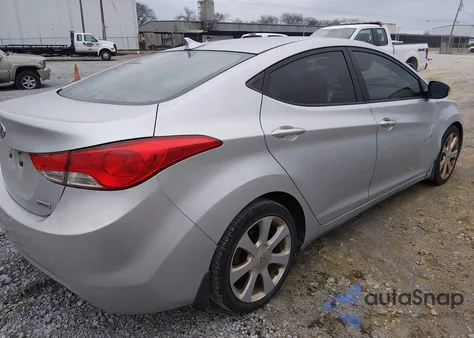 2013 Hyundai Elantra Limited z USA, uszkodzony, nr VIN 5NPDH4AE5DH208623